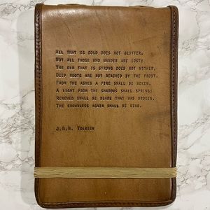 Sugarboo & Co Leather Journal - J.R.R. Tolkien “All That is Gold”